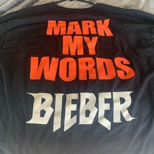 Justin Bieber black long sleeve merch